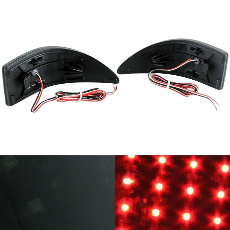  for Lexus IS250 IS350 2006-2013 Smoke LED Rear Bumper Brake Light Lamps 33-SMD Rear Brake Light - 4000301584851