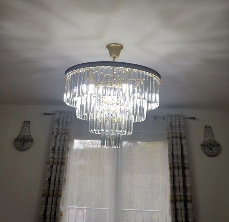 modern chandeliers Modern minimalist crystal chandeliers American style living room bedroom dining room chandelier creative personality lighting foyer chandelier