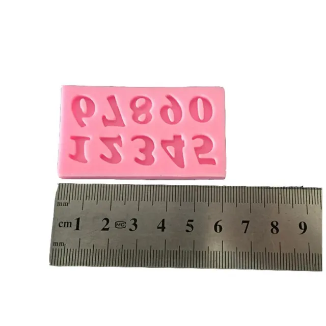 3D -S Számok Szilikon Penész Party Fondant Sütemény Díszítő Szerszámok Cukorkás Csokoládé Gumpast Szappanos Öntőformák - Image 6