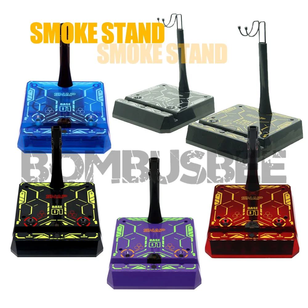 

【In Stock】SNAP Remote Smoke Display Stand w/ LED for 1/6 Scale Action Figure Robot or Mecha Toys Gift Model Kid PVC