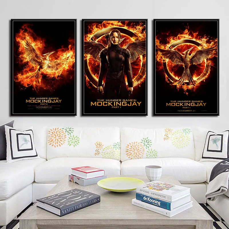 The Hunger Games Hot Movie Series Art Painting Silk Canvas Poster Wall Home Decor