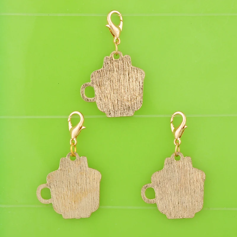 DIY металлические подвески, эмалированные чашки для чашек, кошки, котенка, подвески с застежкой-Омаром для браслета/ожерелья/сережек, изготовление ювелирных изделий