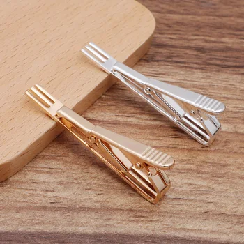 

51x6mm Tie Clip Pin Clasps Hollow Filigree Tie Bar Men's Metal Jewelry Findings DIY Clothes Accessories Multi-color Wholesale