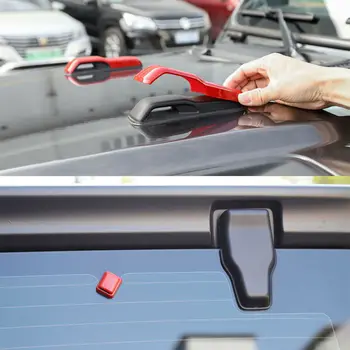 

3PCS Decorative cover Engine Wiper Nozzle For Jeep Wrangler JL 2018-2020 Red