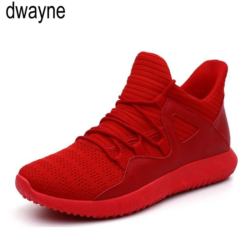 

Men Red WHITE BLACK Mesh Sneakers Low lace up Shoes Male Outdoor2018 Light Trainers Mens casual Sneakers Summer Breathable 993