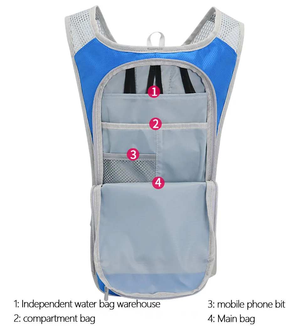 KoKossi 6L Outdoor Sport Cycling Backpack Running Water Bag Trail Running Hydration Backpack