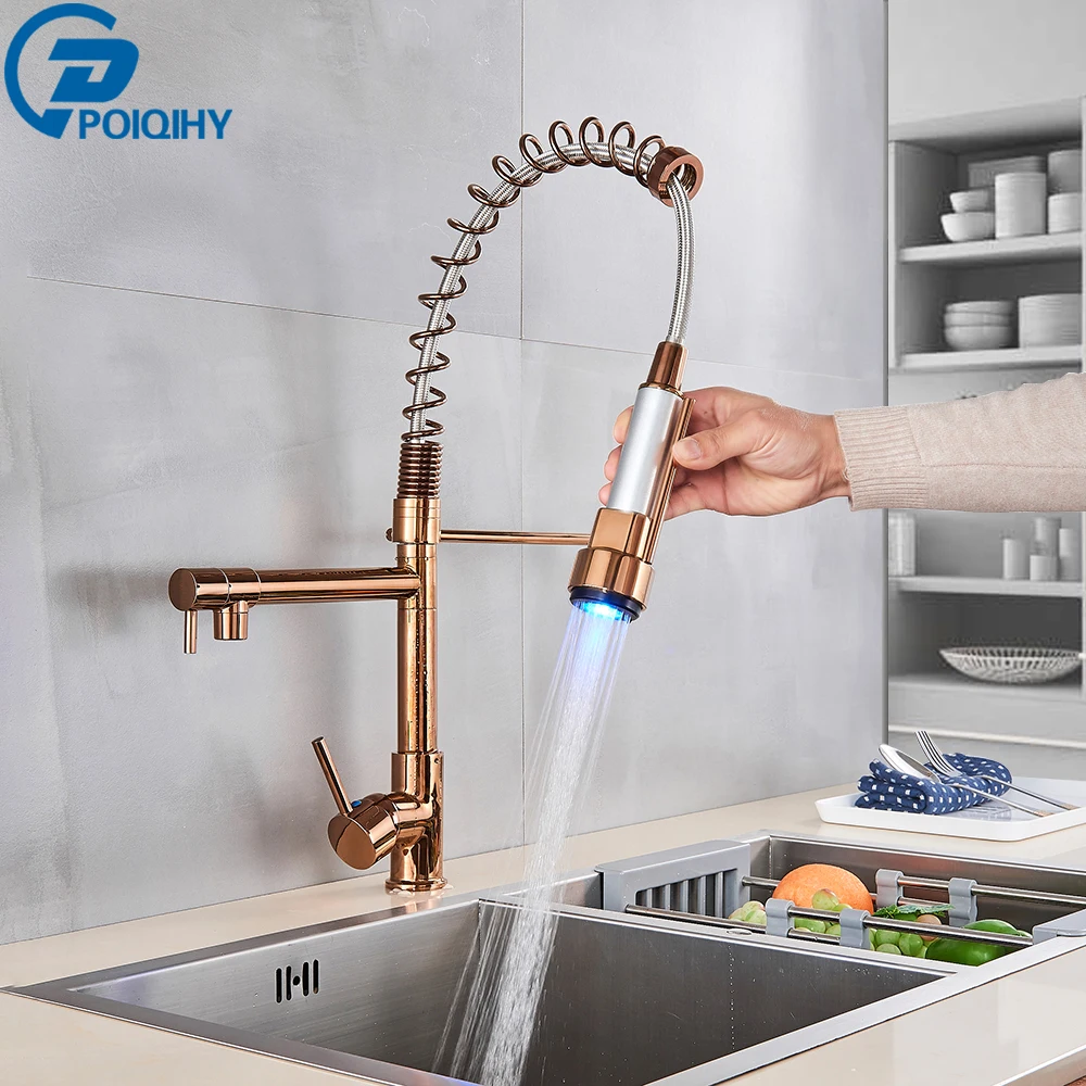 Grifo Mezclador Dorado Para Fregadero De Baño O Cocina – Pulverizador Portátil – Cheerup_dd
