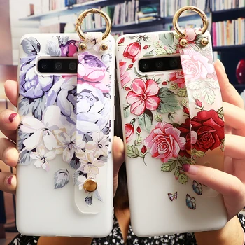 

Silicon Wrist Strap Capa For Samsung Galaxy Note 10 Lite 8 9 Plus Pro J6 J4 A6 Plus A7 A8 A9 2018 M30S M30 M40 M20 M10 Case Etui