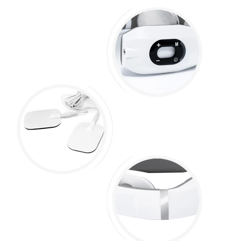 Pulso de Choque Aliviar a Fadiga Cuidados de Saúde Elétrica Multifuncional Pescoço Massageador Eletromagnético Cervical Fisioterapia Instrumento 8 Instrumento Da Massagem Da garganta