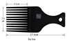 Salon Use 3 Size Black African American Pick Comb Hair Combs Afro Hair Comb For Hairdressing Styling Tools DIY Hair Tool LZN0037 4