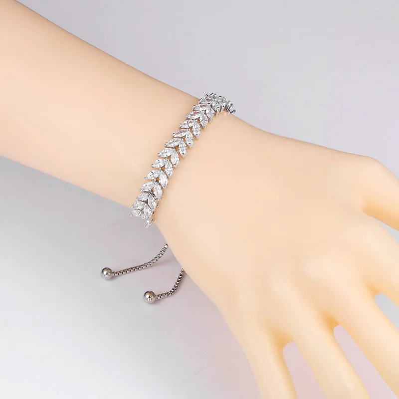 Регулируемый браслет baiduqiandu с фианитами и теннисные браслеты из фианита|bracelets for