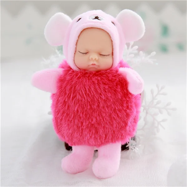 NO.17 Подлинная Оригинальная кукла-реборн bebe 11 см, брелок, мягкий силиконовый реборн для малышей, игрушки для малышей, плюшевый Рождественский подарок - Цвет: NO.17