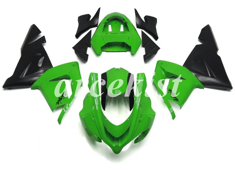 4 подарки ABS мотоцикл обтекатели комплект подходит для kawasaki Ninja ZX10R 2004 2005 04 05 10R ZX-10R тела набор зеленый