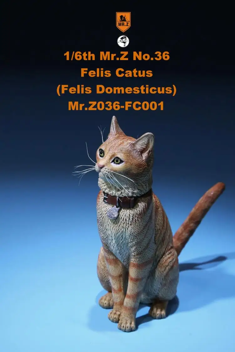 1/6 модель животного из смолы MRZ036 FC001-FC006 модель домашнего кота Felis catus 6 цветов домашнее животное F 1" фигурка солдата