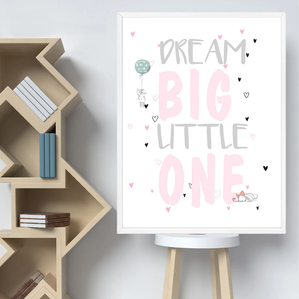 Cartoon-Baum-Kaninchen-Fuchs-M-dchen-Wald-Kinderzimmer-Kunst-Leinwand-Poster-Bild-Moderne-Wohnkultur-Gem-lde