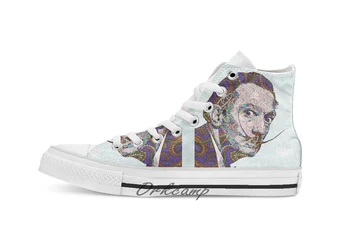 

Salavdor Dali Custom Casual High Top lace-up Canvas shoes sneakers Drop shipping