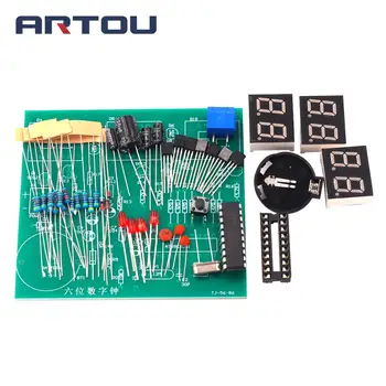 

STC Six Digital Clock Kit Single Chip Microcomputer 6 Bit LED Clock Electronic Production