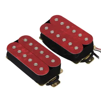 

Yibuy Red Electric Guitar Humbucker Pickup Guitar Replacement Parts Pack of 2
