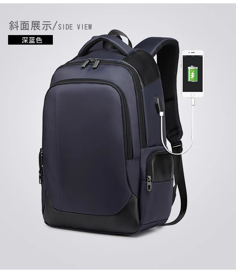Фирменный дизайнерский рюкзак, корейский Повседневный унисекс рюкзак с usb-портом, сумка для ноутбука в деловом стиле, студенческие сумки