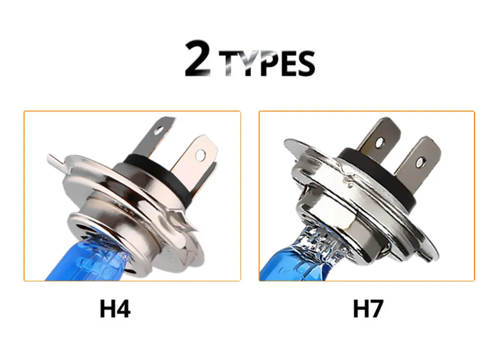 H1 H3 H4 H7 H8 H9 H11 HB3 9005 HB4 9006 55 Вт 12 В галогенные лампы Супер яркий автомобиль лампы фар 5000 К белый авто фары