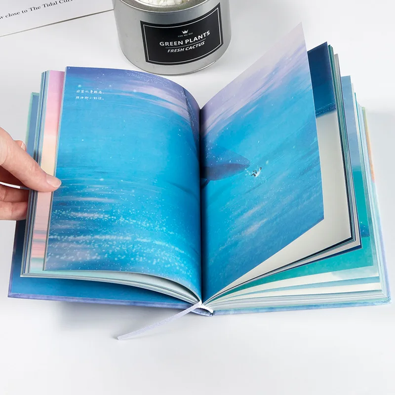 A5 B5 цветные внутренние страницы иллюстрации фотоальбом Бумажная книга офисные и