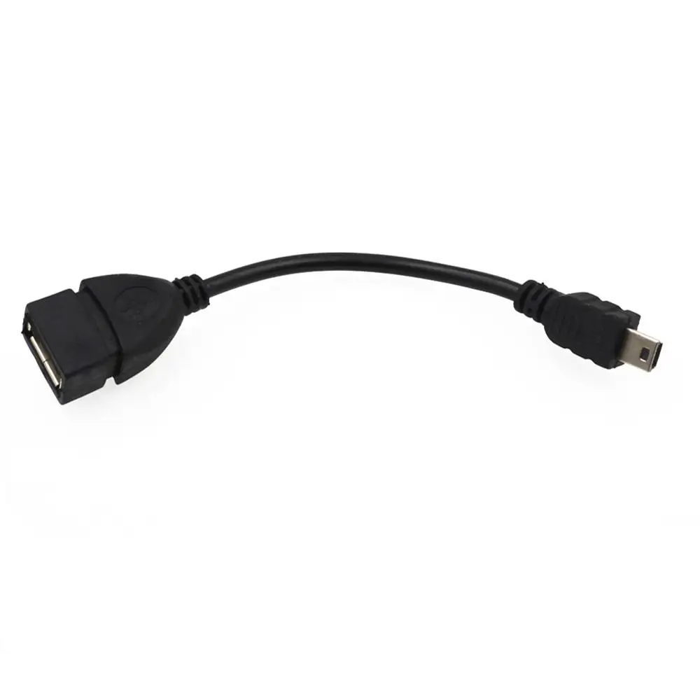 Мини USB 5P штекер к OTG гнездо Автомобильный адаптер кабель передачи данных для