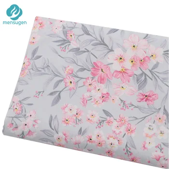 

Fabric Meter Pink Floral Cotton Fabrics for Girls Dresses Blankets Bed Sheet Cushions DIY Sewing Cloth Patchwork Fabrics