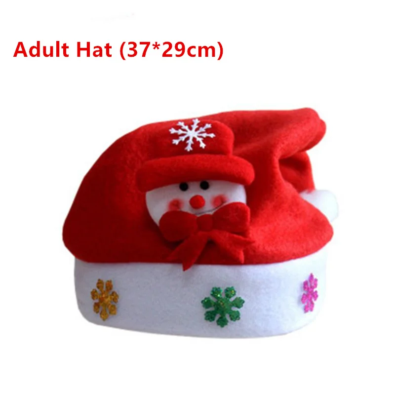 Шапка "Счастливого Рождества" для взрослых детей, Рождественская шапка Санта-Клауса/оленя/смоумена, новинка, шапки для новогодней и рождественской вечеринки