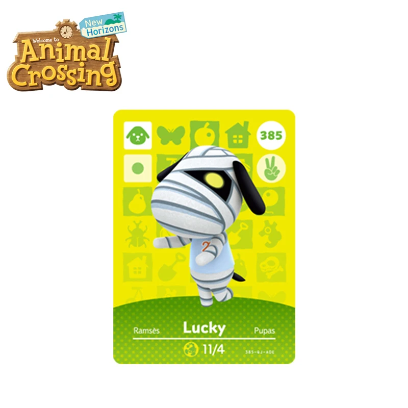 

385 Lucky Best Animal Crossing New Horizons Funniest Villagers Lucky Amiibo Card Animal Crossing Card Series 4 for Switch Game
