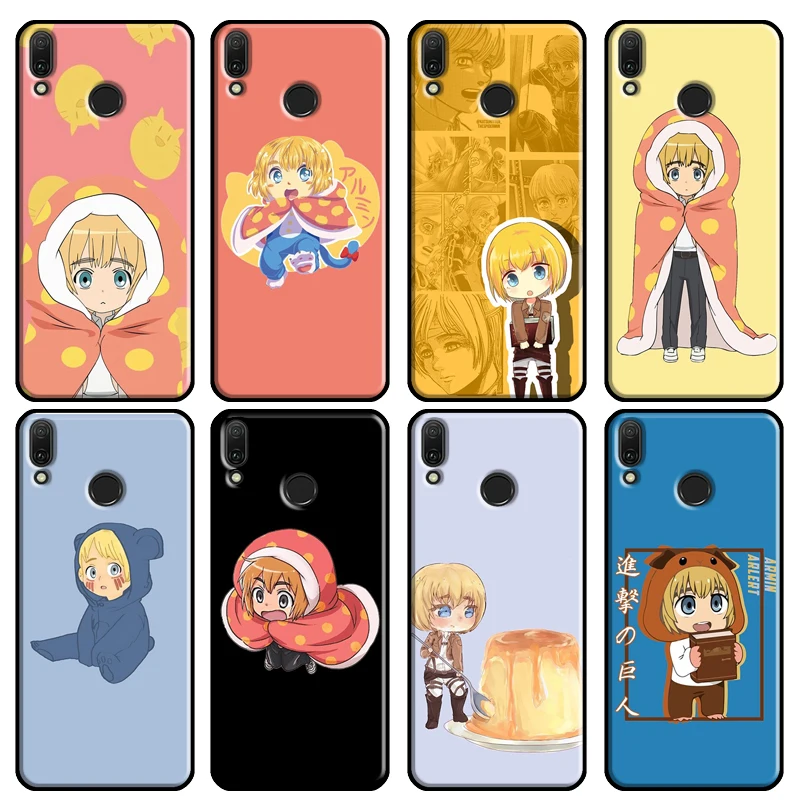 Armin Arlert Attack on Titan Cute Case For Huawei Nova 5T 3i 2i Y7A Y6P Y5P 2020 Y3 II Y5 Y6 Y7 2017 2018 Y9 Prime 2019 | Мобильные