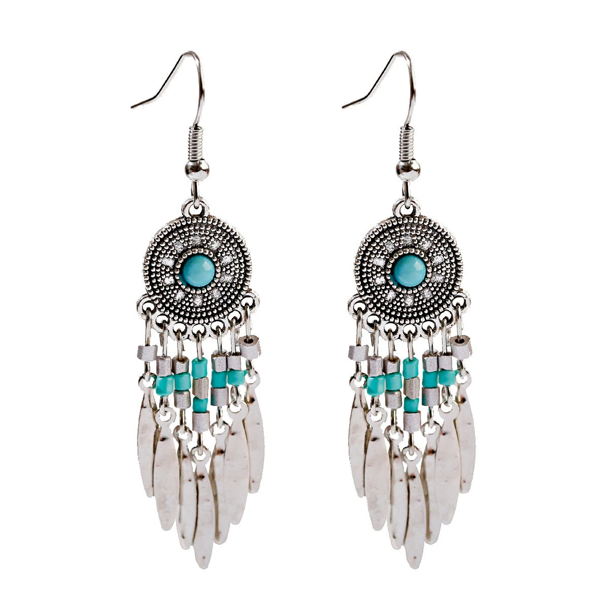 Этнические круглые серьги с кисточками из сплава для женщин Jhumka Jhumki винтажные женские свисающие серьги Oorbellen - Окраска металла: 1059-5