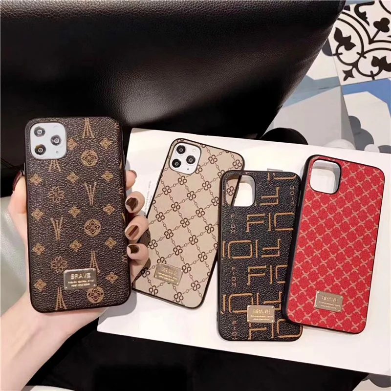 MIKE KLARKE MK.81 Luxury Geometric PU Leather Case For iphone 12 Mini 11 Pro Max Case X 6 7 8 Plus XR Xs Max Vintage Cover (2)