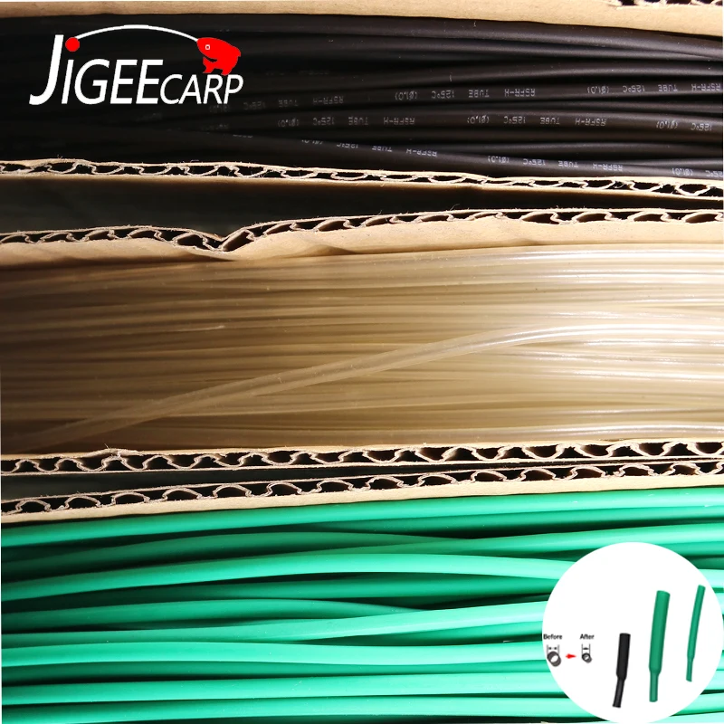 JIGEECARP терм усадочная Tube1/1,5/2/2,5/3/3,5 мм для рыболовных приманок карпа сделать Материал термоусадочная трубка рукав против спутывания аксессуар