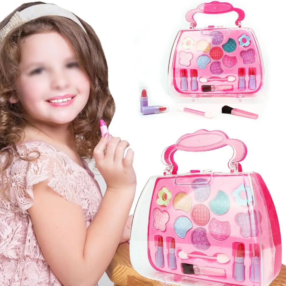 Набор для макияжа для девочек, вечерние наряды, набор для макияжа, дорожная косметичка принцессы, детские игрушки для девочек, наборы для моделирования TSLM1