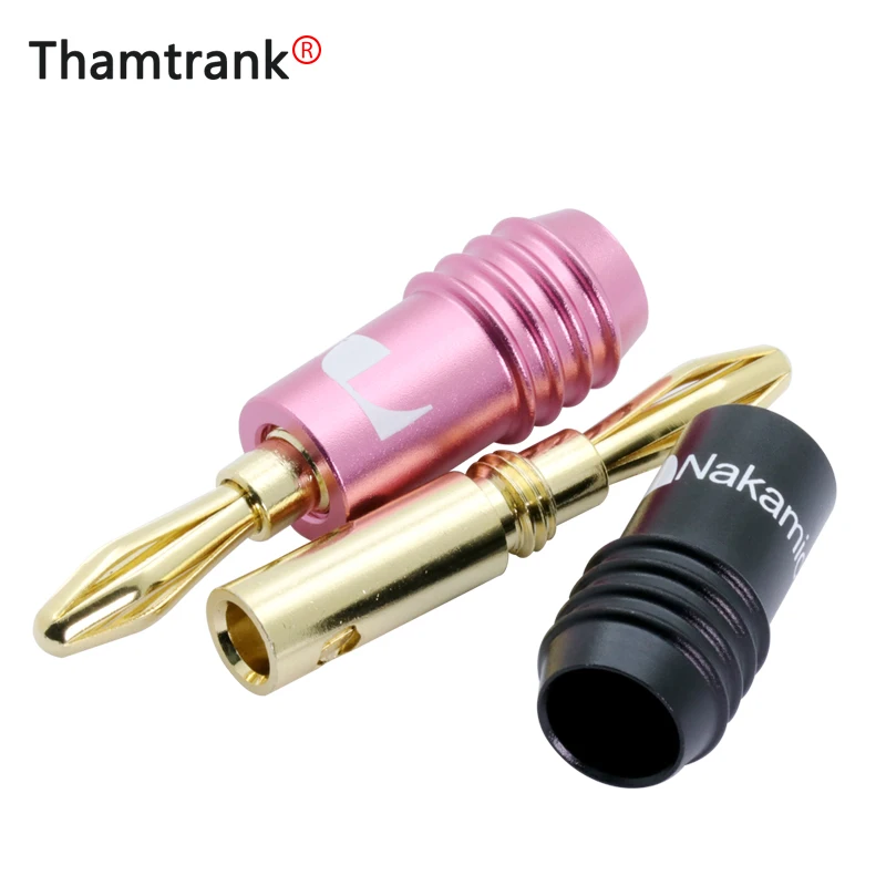 

10PCS Speaker Banana Plug Adapter 4mm Wire Connector 24K Gold Plated For Musical HiFi Audio Banana Connectors Set