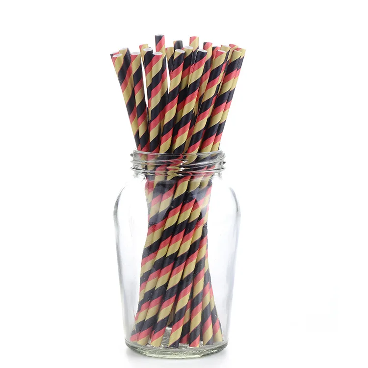 

Manufacturers Customizable Paper Straw Environmentally Friendly Biodegradable Kraftpaper Straw Disposable Children Birthday Part