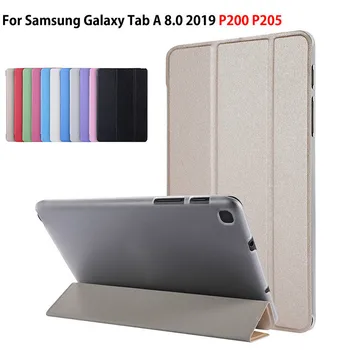 

Case For samsung galaxy tab A 8.0 2019 with S Pen 8.0 SM-P200 P200 P205 P207 Cover Tablet PU Leather Folding Stand Shell
