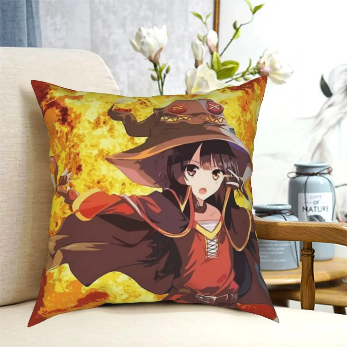 Megumin 7 Подушка Dakimakura чехол для подушки наволочка сатиновый | Дом и сад