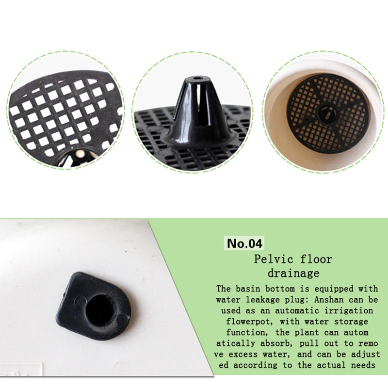 High Quality Wall Hanging Plant Flower Pot Durable Round Resin  Balcony Planters Bucket Potted Plant Home Garden Without Hooks