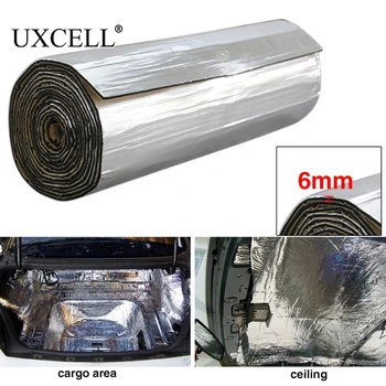 

UXCELL 6mm/10mm Thick PE Alumium Foil Car Door Hood Audio Sound Deadener Heat Insulation Dampening Mat PAD