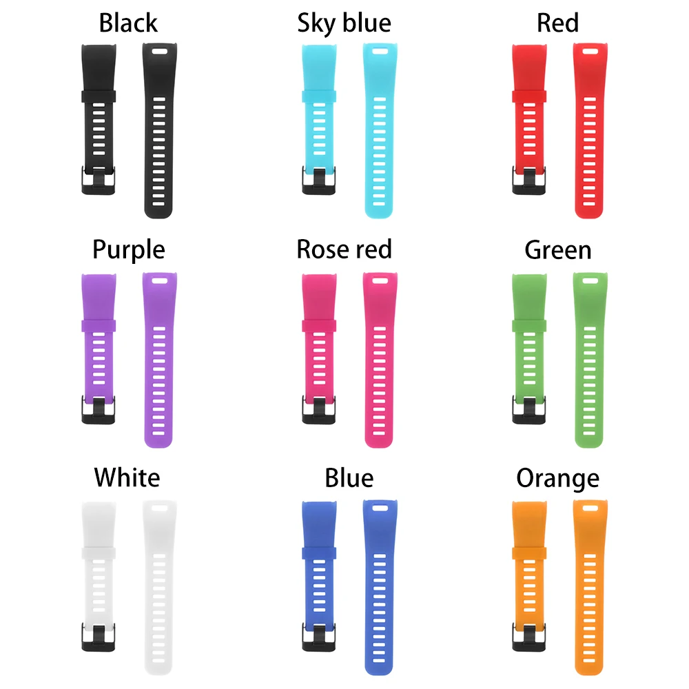 1PC Multicolor Classic Silicone Watch Band Sports Strap with tools For Garmin Vivosmart HR Smart Watch Accessories
