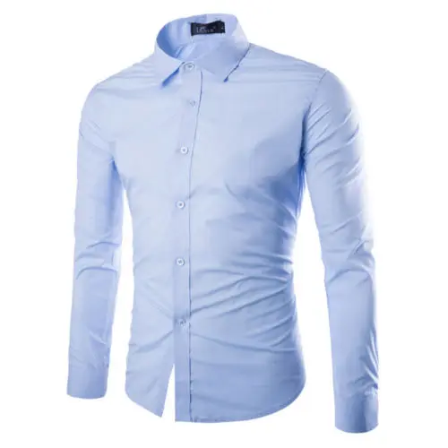 Men French Cufflinks Shirt New Men's Stripes Shirt Long Sleeve Casual Male Brand Shirts Slim Fit French Cuff Dress Shirts