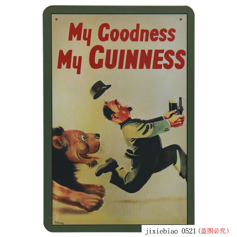 My Guinness Рок гитара настенная Ретро Живопись жестяная вывеска плакат табличка наклейки бар металлический гаражный Знак Домашний декор 30X20 см H73