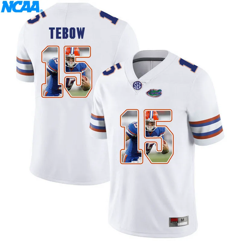 Новое поступление, высокое качество, Флорида гаторс, США#8, Tebow#15, футболки для колледжа, ограниченная серия, майки, S-XXXL