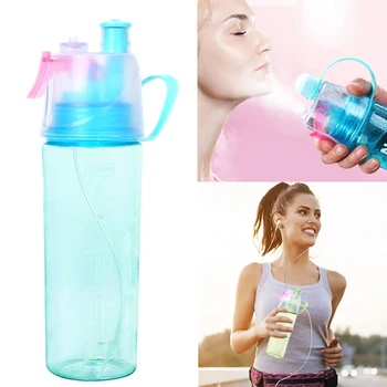 

600ML Sport Cycling brumisateur eau spray Water Gym Beach Bottle Leak-proof Drinking Cup Outdoor Climbing Plastic Bottles