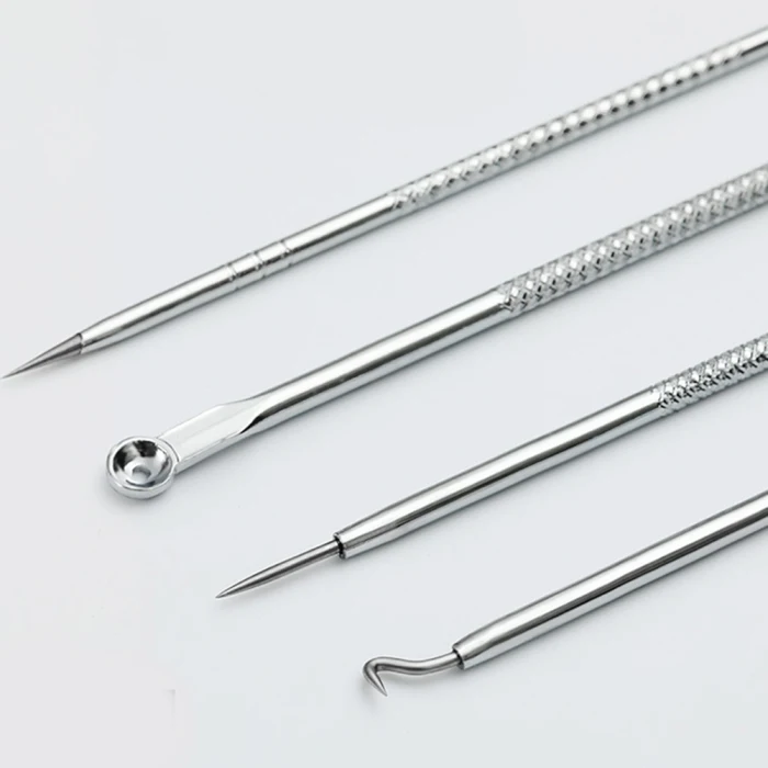 Acne Needles Set Blackhead Remover with Eyelash Clip Portable Makeup Tool for Women JS11