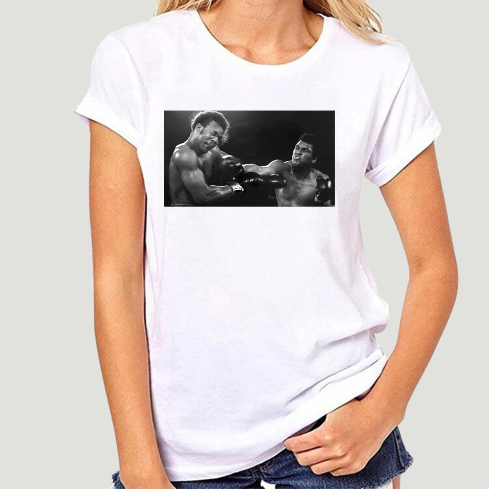 Muhammad Ali George Foreman Boxer Boxe Le Plus Grand T-Shirt T-shirt Tee Cadeau 