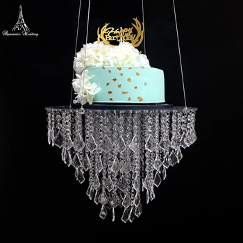 

Hot sales Wedding hanging cake stand cake chandeliers crystal decoration 1pcs/lot