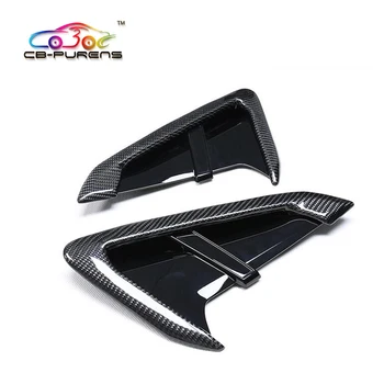 

For BMW X3 G01 X4 G02 2019-on Gloss Black ABS/Carbon Fiber Add On Type Styling Car Side Fender Vent Stickers with Emblem-2pcs