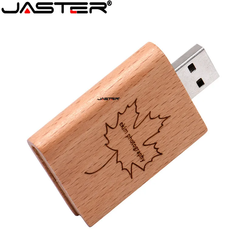 JASTER Заказная печать логотипа натуральная деревянная книга 8 Гб 16 usb флеш